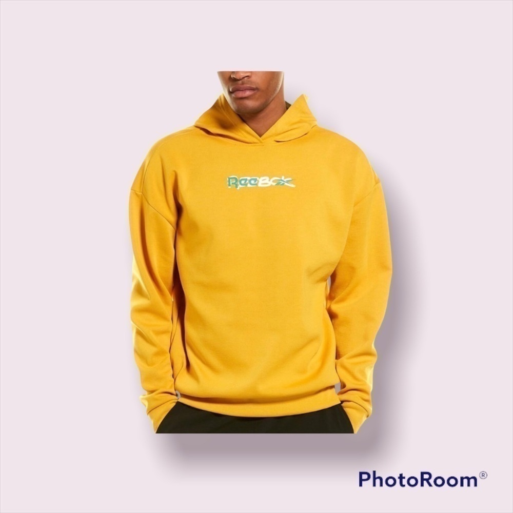 REEBOK NWT MEN’S GOLD HOODIE SWEATSHIRT SIZE 2XL
